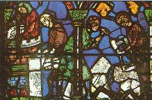 Nella vetrata il lavoro degli artigiani (1200-1240).