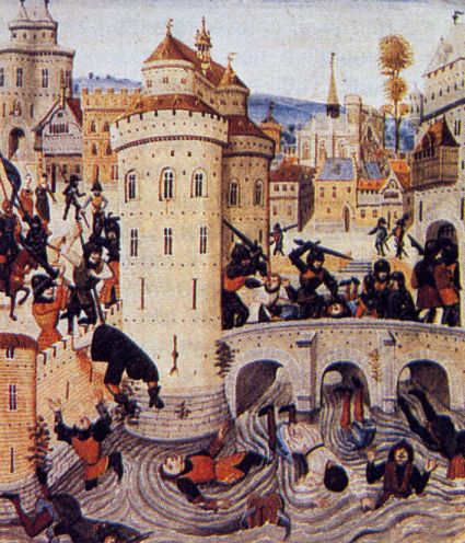 Rivolta delle jacqueries nella citt di Meaux nel 1357