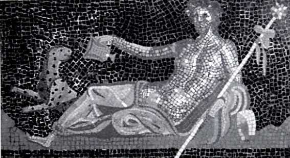 Dioniso e la pantera (mosaico proveniente da Ercolano)